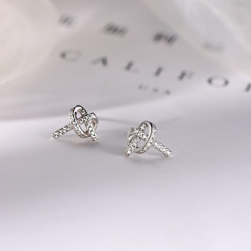 925 sterling silver  earrings - silvery