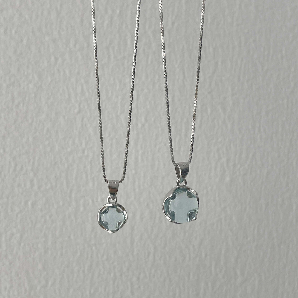 S925 sterling silver necklace - silvery
