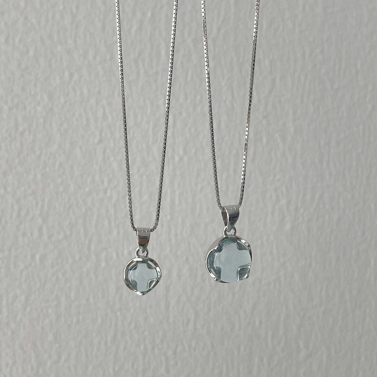 S925 sterling silver necklace - silvery