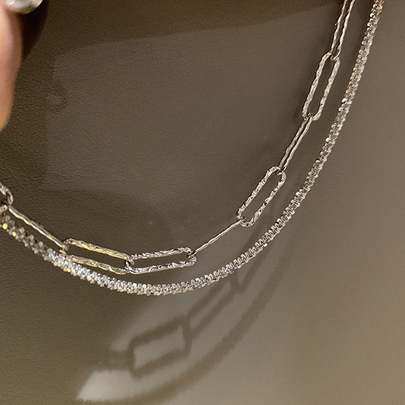 23/2000  S925 silver glitter bracelet-silvery