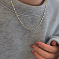 925 sterling silver olive bead necklace