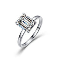 Emerald Cut Moissanite Engagement Ring – image 6
