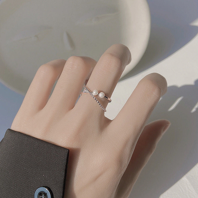 925 sterling silver pearl ring