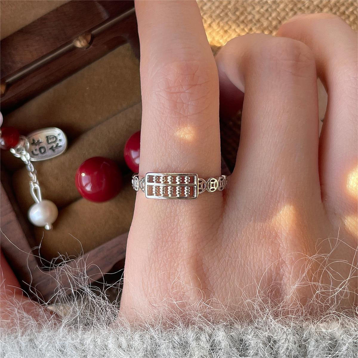 S925 Pure Silver Open Ring - Silvery