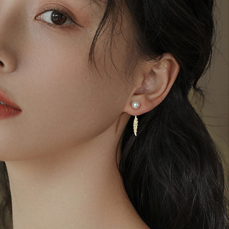 925 sterling silver freshwater pearl earrings