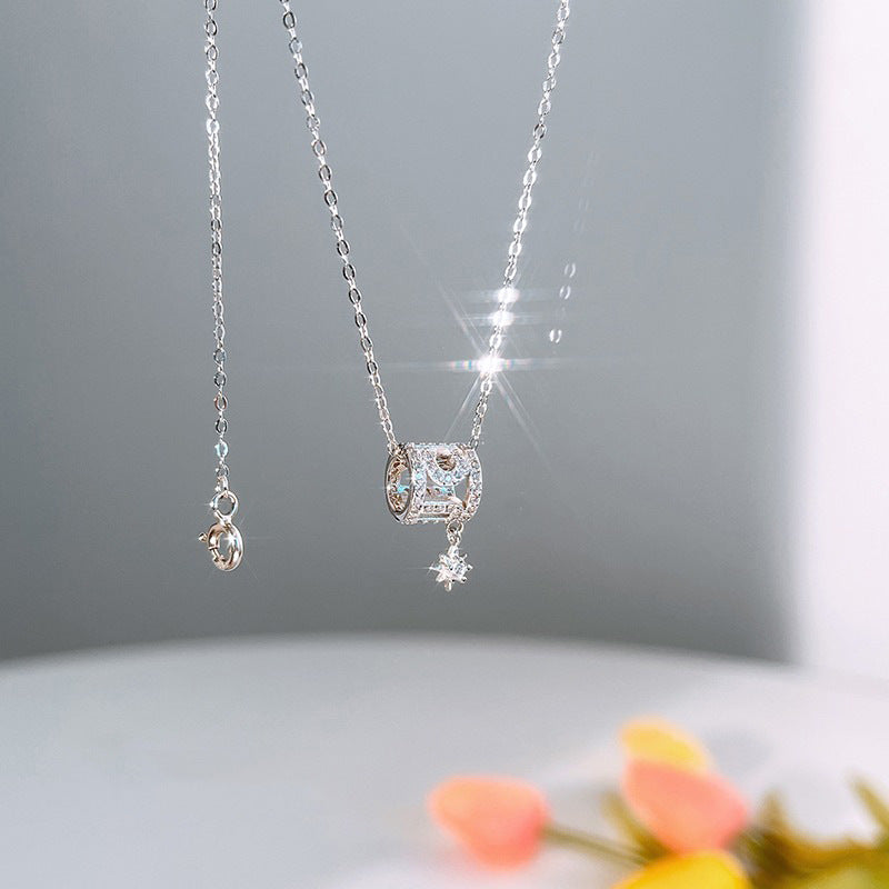 925 sterling silver pendant necklace - silvery