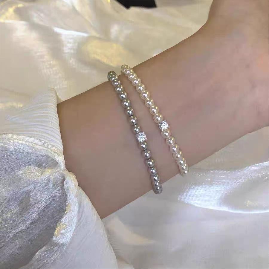 925 sterling silver pearl bracelet