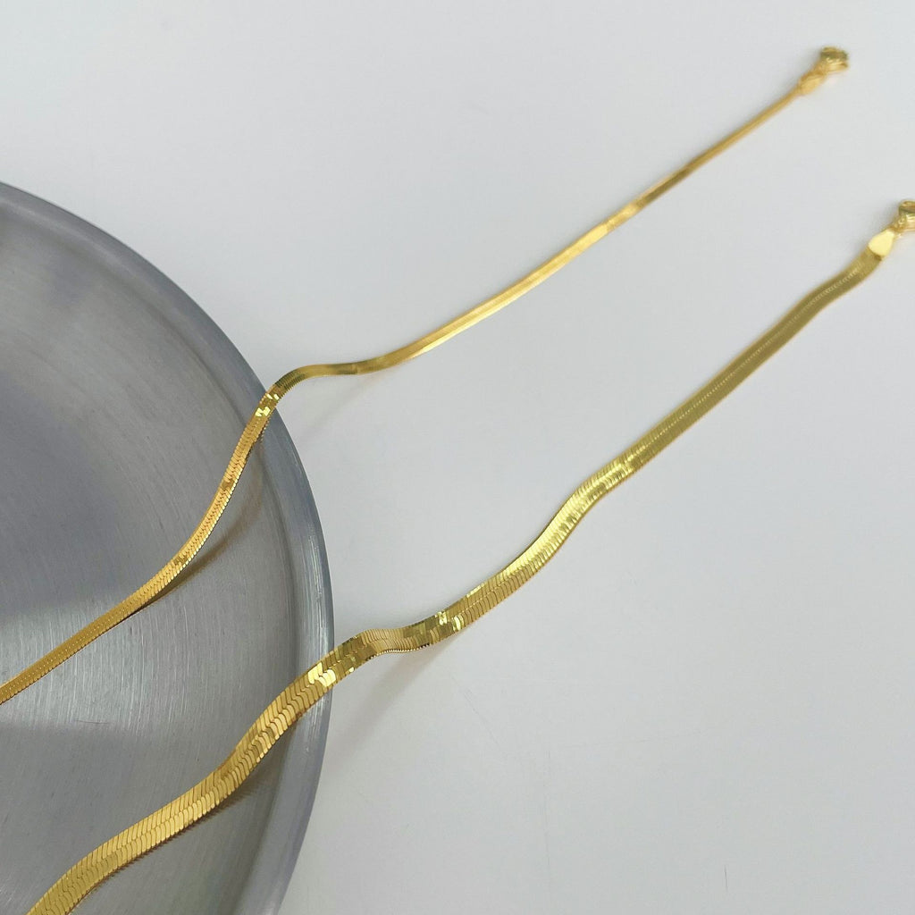 925 sterling silver snake bone chain necklace