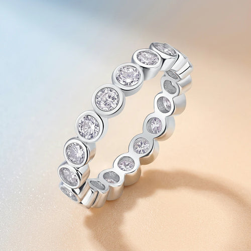 3mm Moissanite Eternity Band