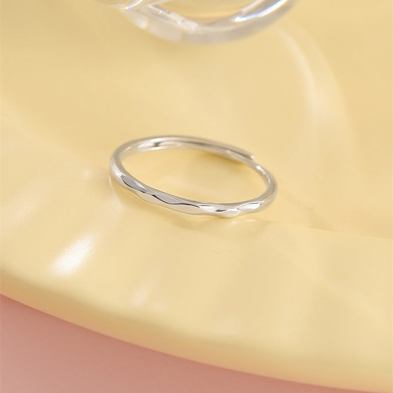 925 sterling silver fine ring - silver