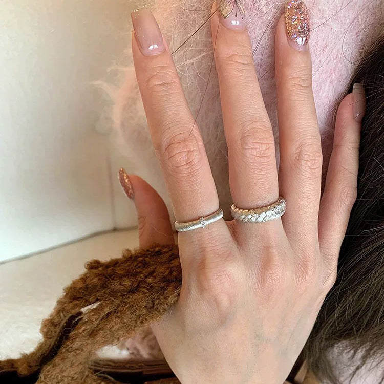 S925 sterling silver open ring