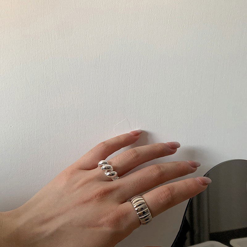 S925 sterling silver open ring