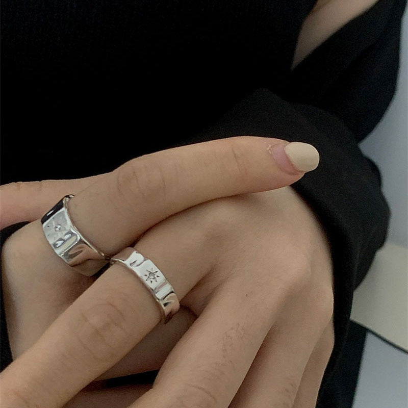 S925 sterling silver ring - silvery