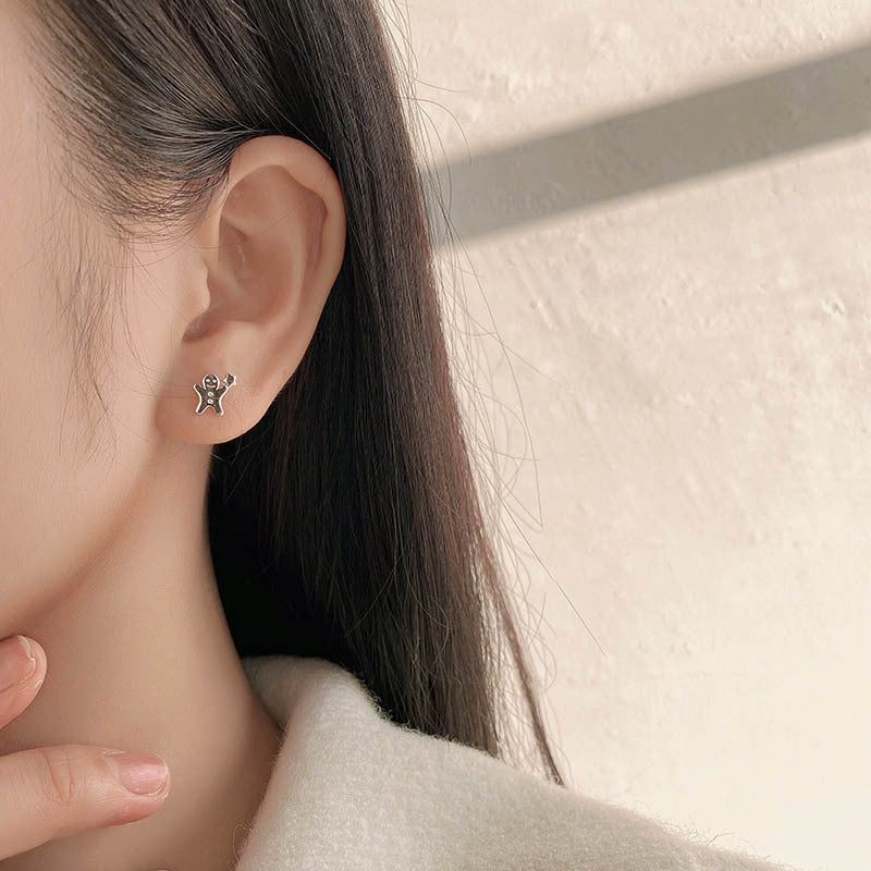 925 sterling silver earrings - silvery