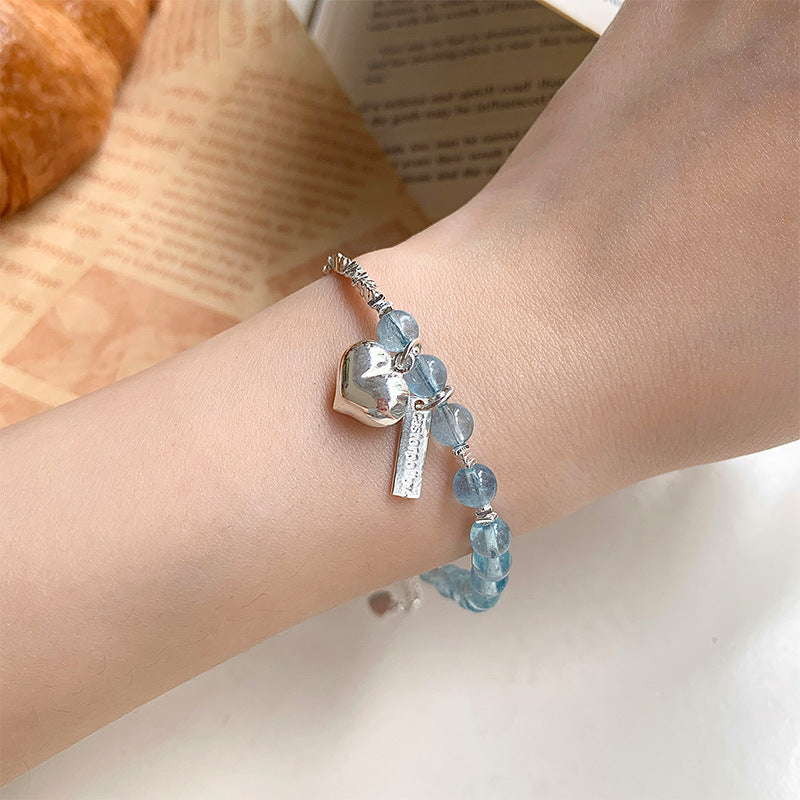 925 sterling silver crystal bracelet - silvery