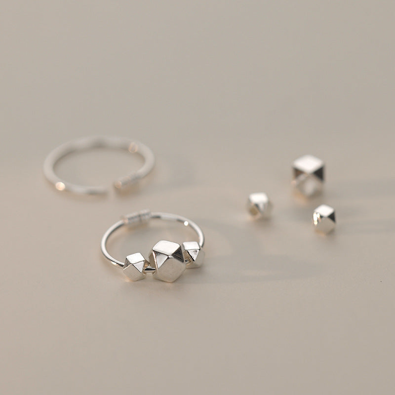 925 sterling silver earrings - silvery