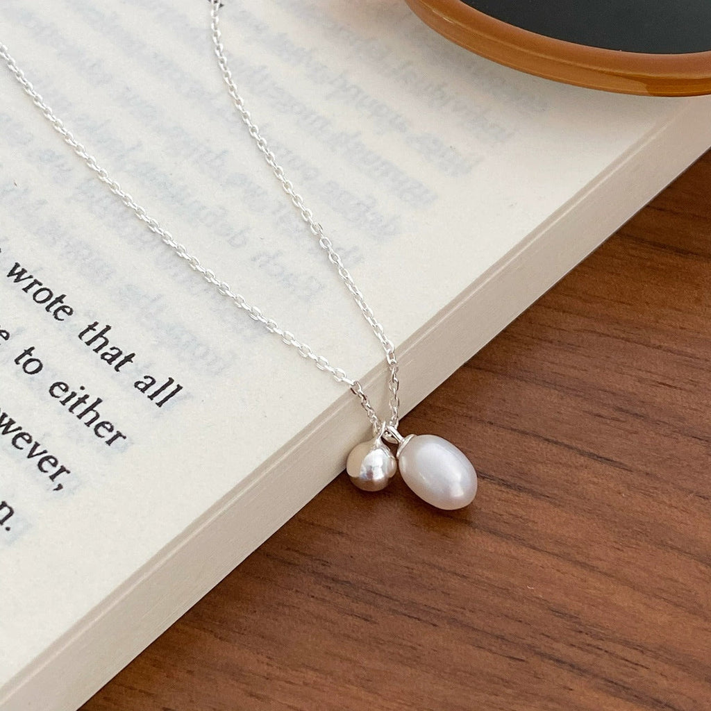 925 sterling silver freshwater pearl necklace