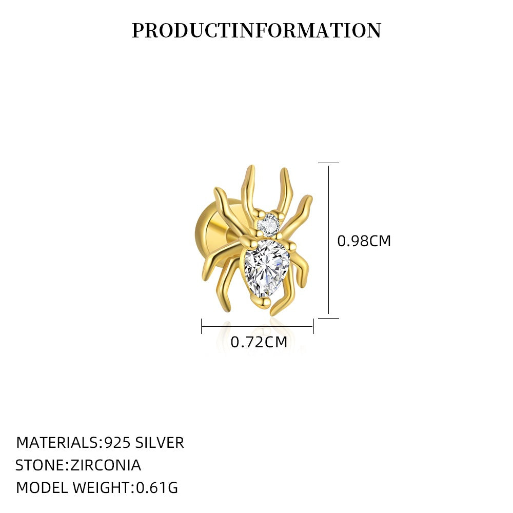 S925 Sterling Silver Cubic Zirconia Stud Earring Set
