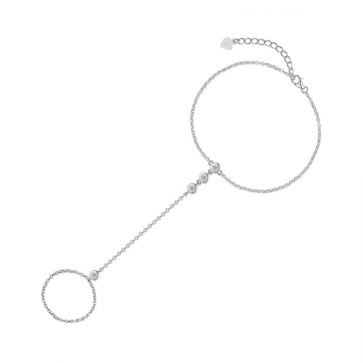 Non-fading S925 Silver Stackable Moissanite Bracelet