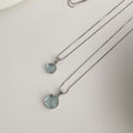 S925 sterling silver necklace - silvery