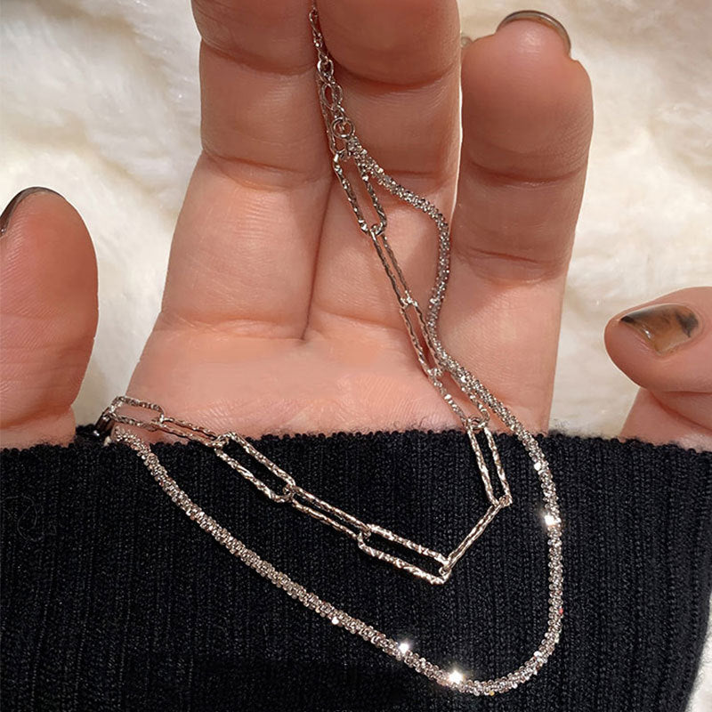 23/2000  S925 silver glitter bracelet-silvery