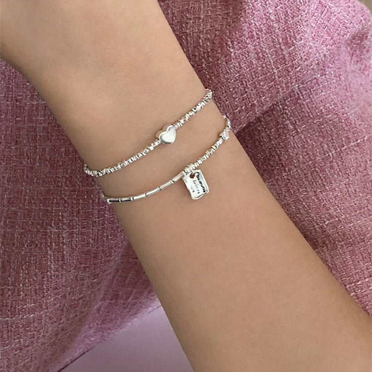 925 sterling silver bracelet - silvery