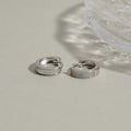 S925 Silver Shell Circle Earrings