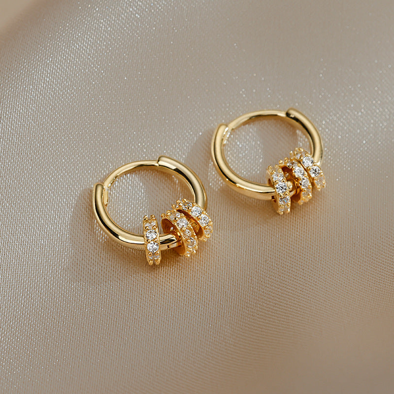 925 sterling silver round ear buckle