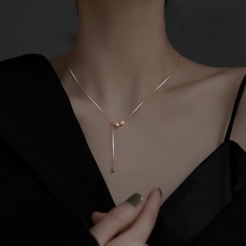 925 sterling silver tassel pendant necklace