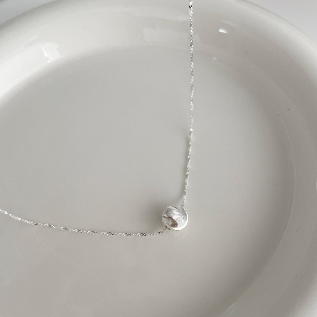 925 sterling silver necklace - silvery