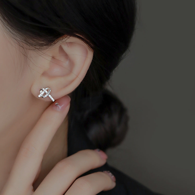 925 sterling silver  earrings - silvery