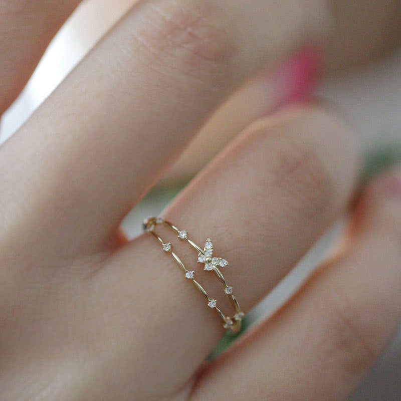 925 sterling silver butterfly ring