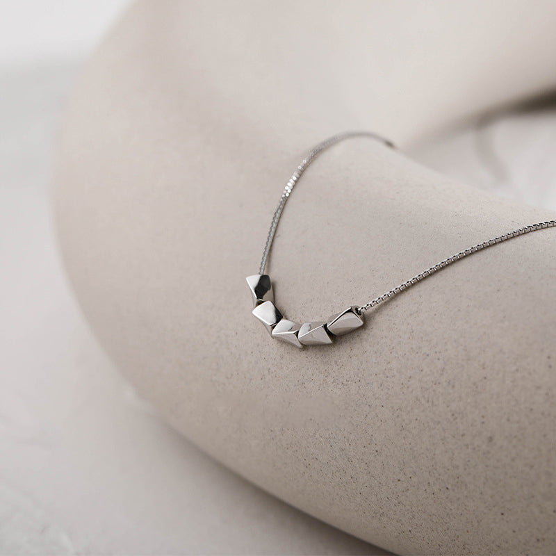 925 sterling silver necklace - silvery