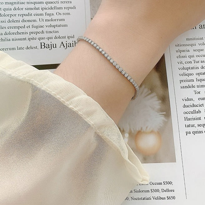 S925 Sterling Silver Moissanite Bracelet