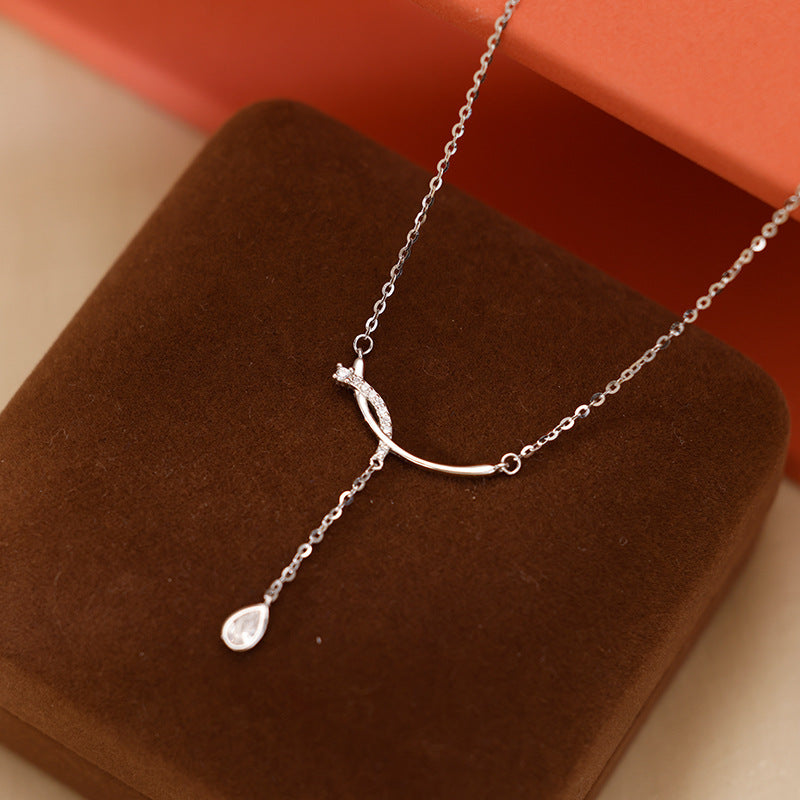 925 sterling silver tassel pendant necklace