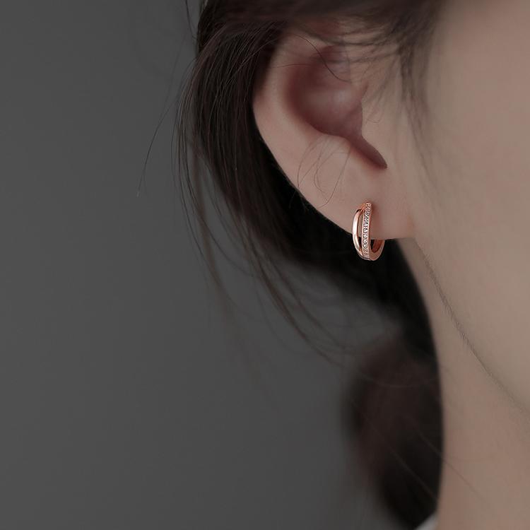 925 silver simple and versatile ear buckle
