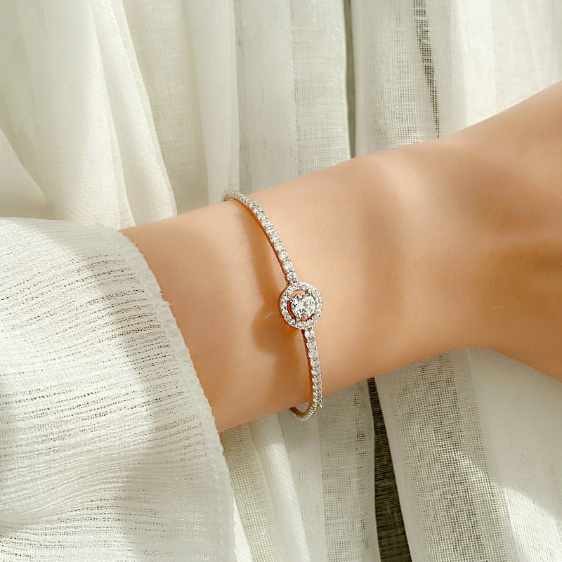 925 Sterling Silver Moissanite Bracelet