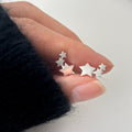 925 sterling silver small star earrings