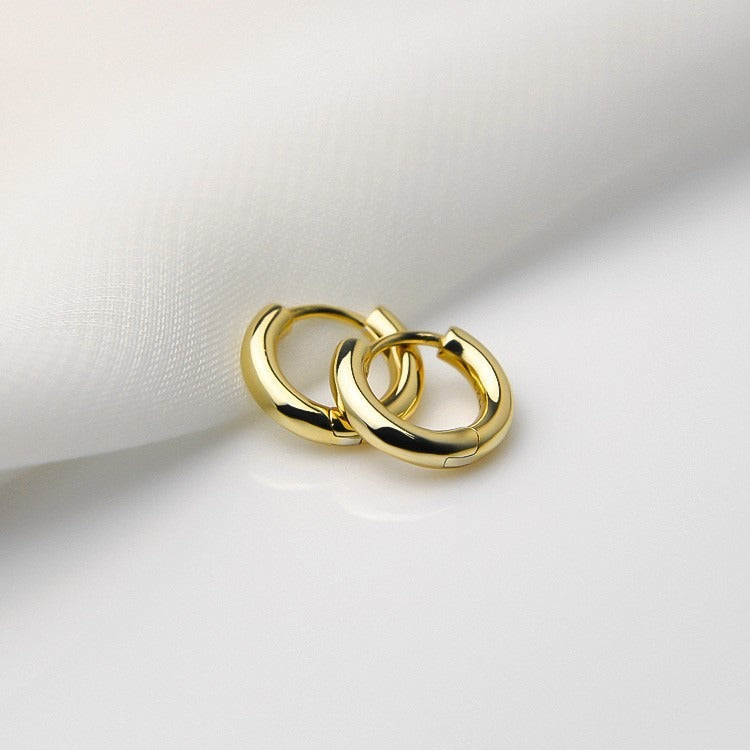 925 sterling silver round earrings
