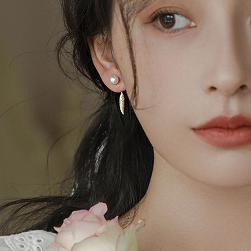 925 sterling silver freshwater pearl earrings