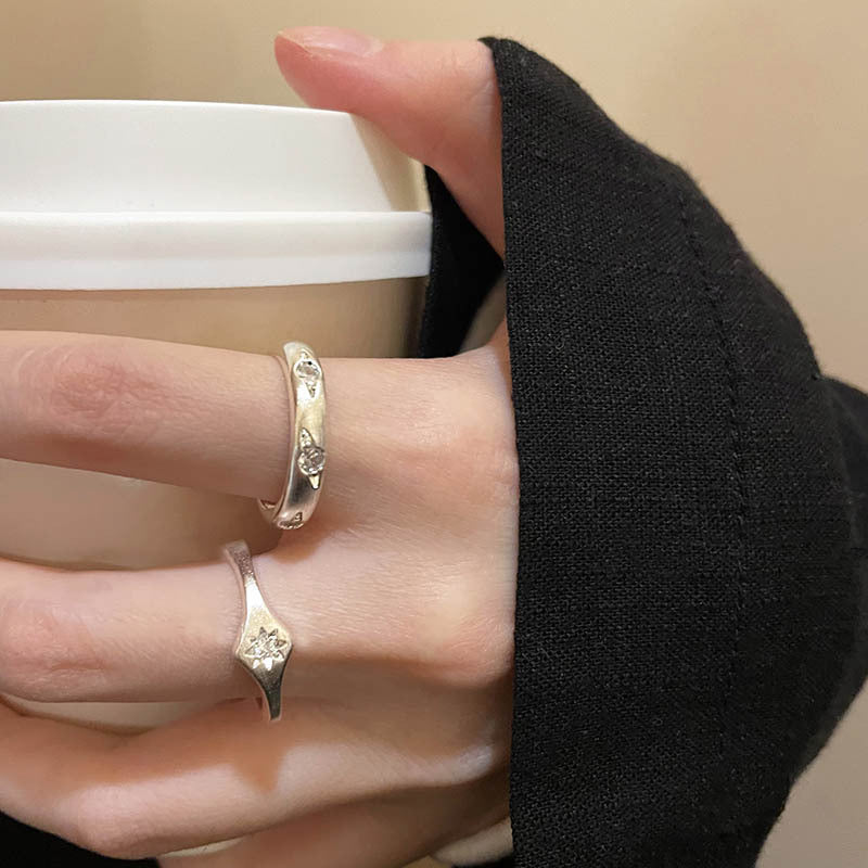 S925 sterling silver open ring