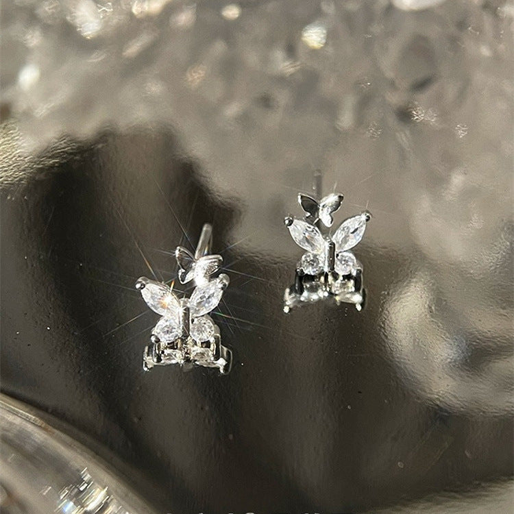 925 sterling silver  butterfly earrings