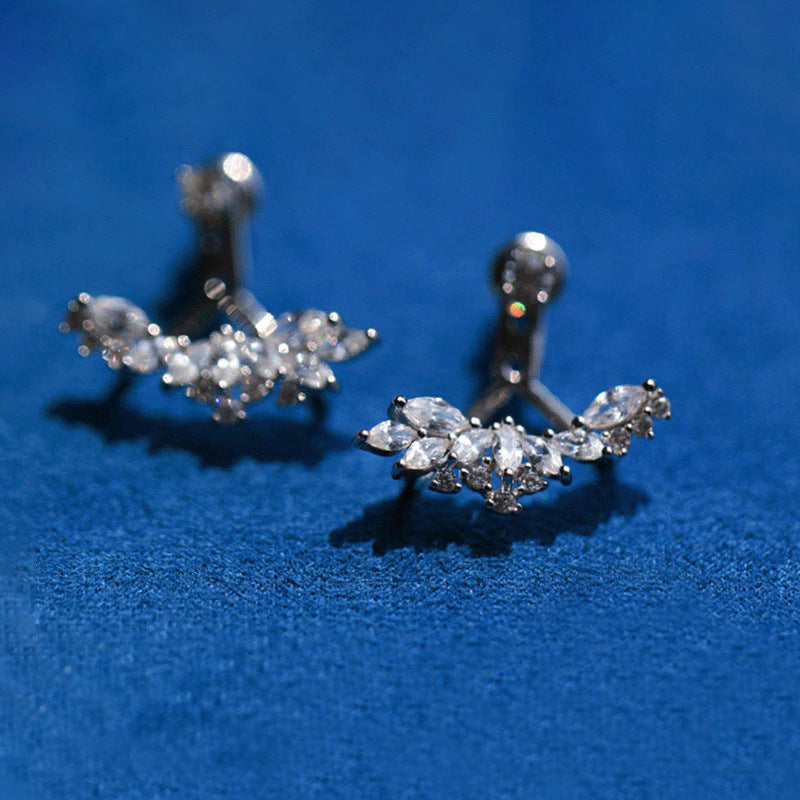 925 sterling silver earrings - silvery