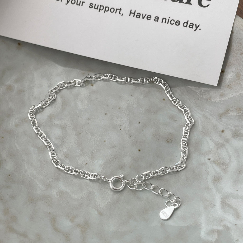 925 sterling silver bracelet - silvery