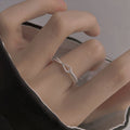 925 sterling silver sparkling zirconium ring