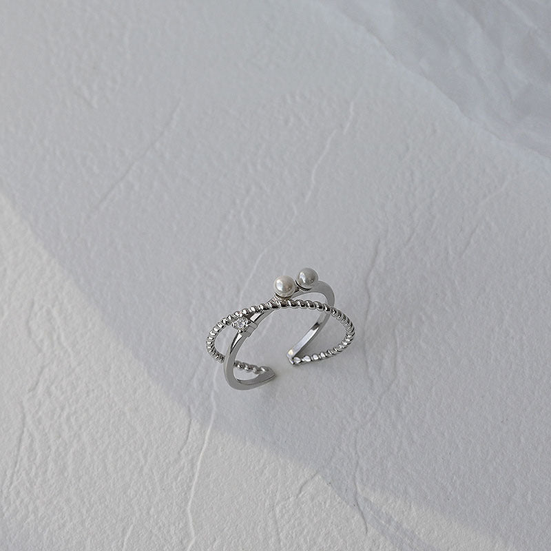 925 sterling silver pearl ring