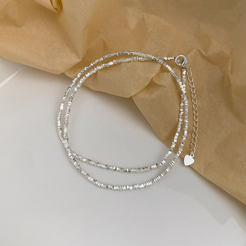 925 sterling silver necklace - silvery