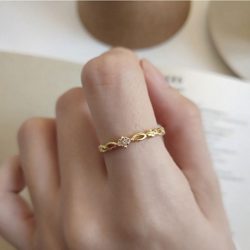 925 sterling silver zircon ring