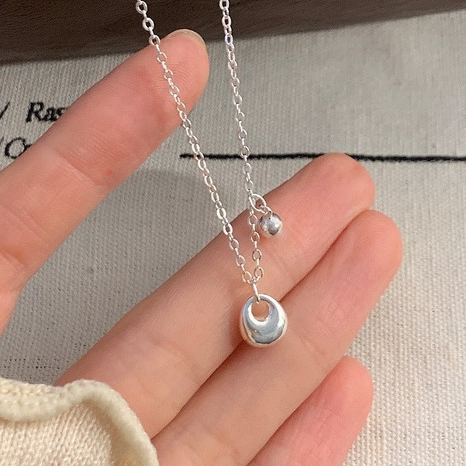 925 sterling silver necklace - silvery