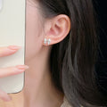 925 sterling silver bowknot earrings